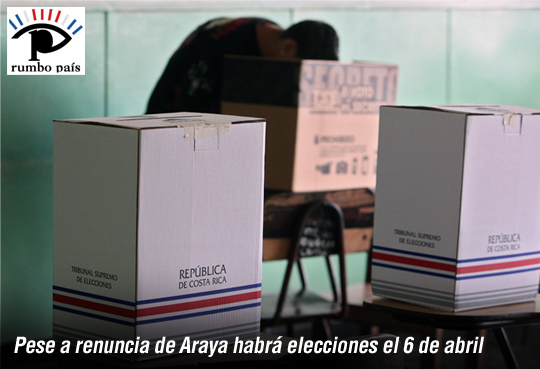 Pese a retiro de Araya, habrá elecciones