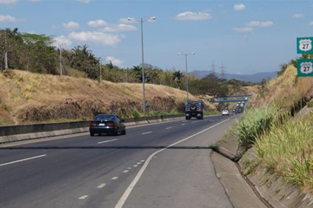Carril reversible se aplicará hoy en ruta 27