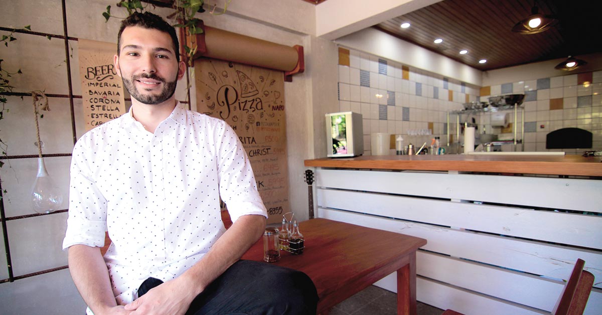 Cambió el diseño publicitario por una vida de chef