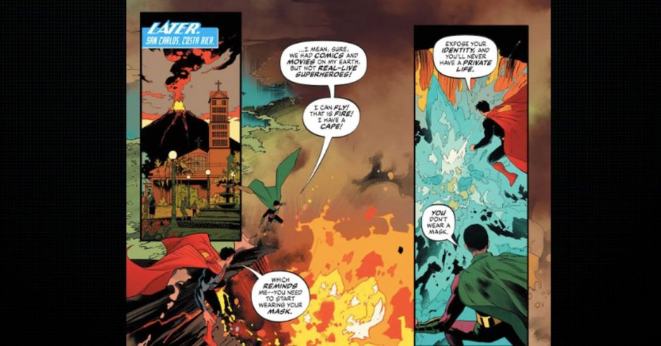 Superman salva a La Fortuna de una erupción en reciente comic de DC