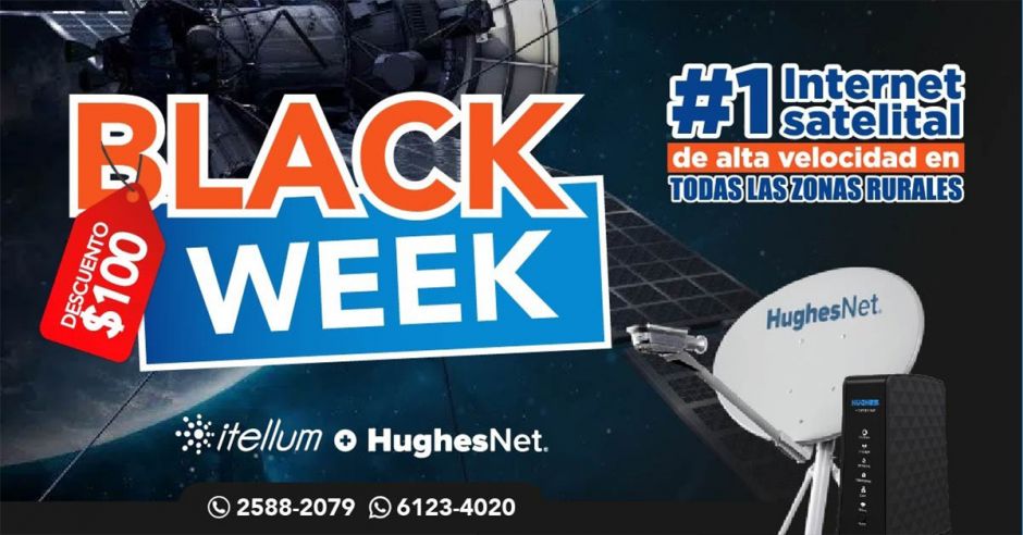 “ItellumBlackWeek” invita a aprovechar los beneficios del Internet satelital