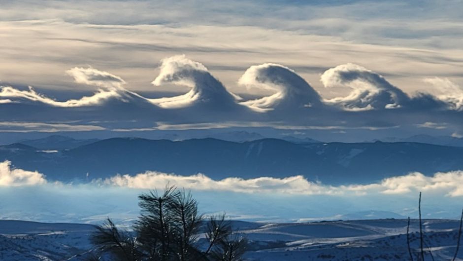 La impresionante imagen que muestra el extraño fenómeno de las nubes Kelvin-Helmholtz