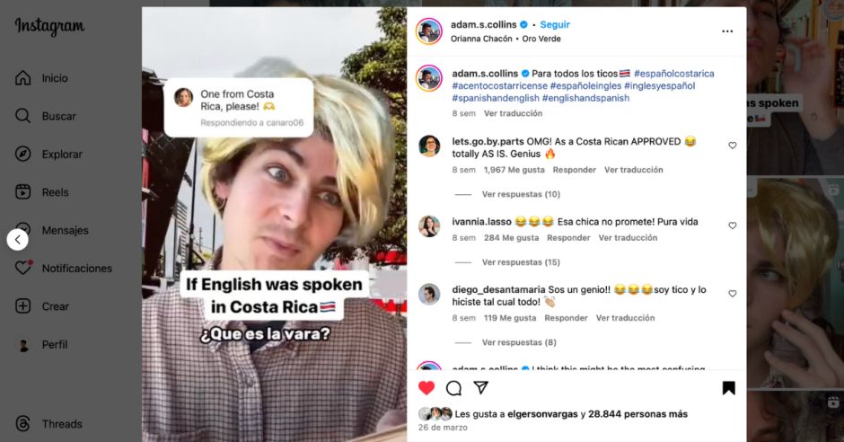 (Video) Profesor de inglés–español parodia lenguaje tico pura vida: What's the stick?
