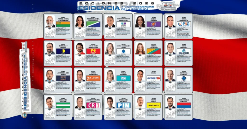 Conozca a los candidatos presidenciales de Costa Rica para las elecciones 2026