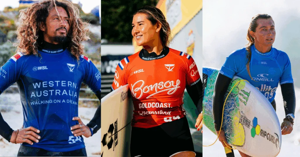 Brisa, Leilani y Cali se metieron entre los 13 mejores en el US Open de Surf