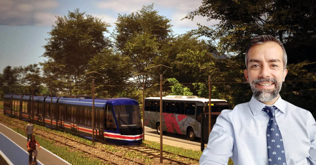 Tren eléctrico ocupa de otras medidas en movilidad urbana para resolver presas