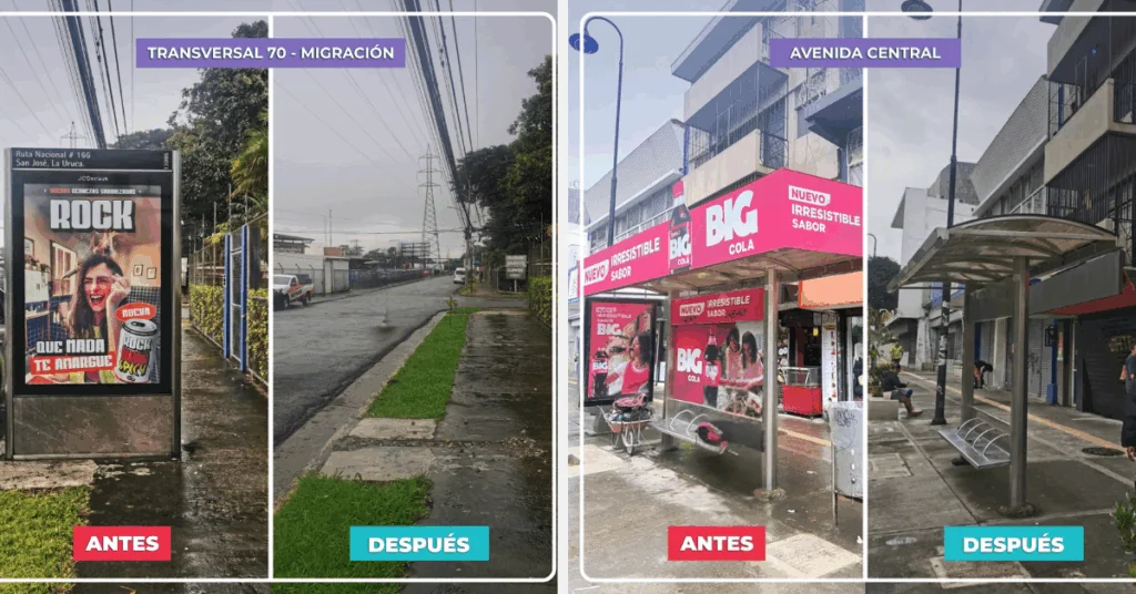 Municipalidad de San José retira publicidad invasiva para recuperar espacio público