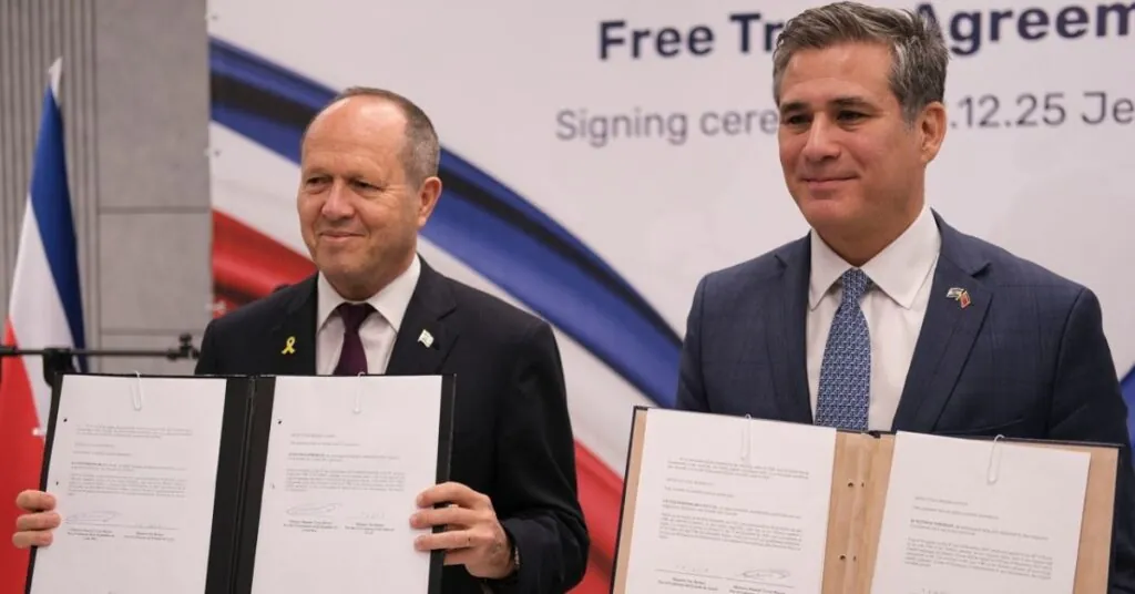 Costa Rica e Israel firman TLC para impulsar tecnología y agroindustria