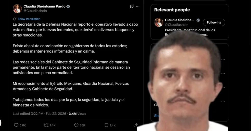 Violencia estalla en México tras la muerte del líder del cártel 